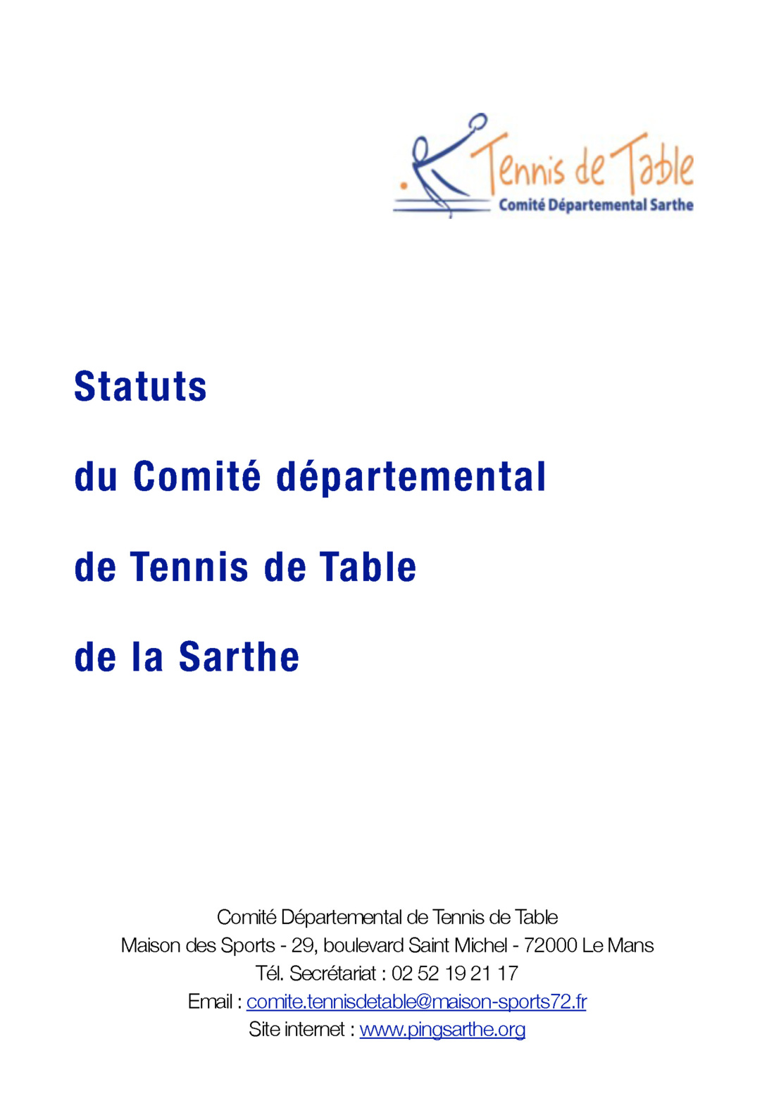 Statuts du Comité départemental