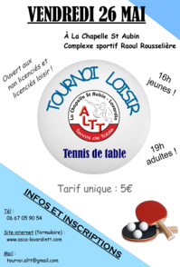 Tournoi loisirs/promotionnel Tournoi loisirs/promotionnel