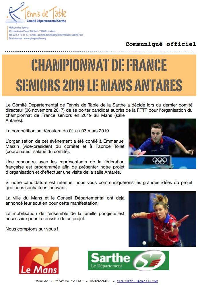 Communiqué Officiel Communiqué Officiel