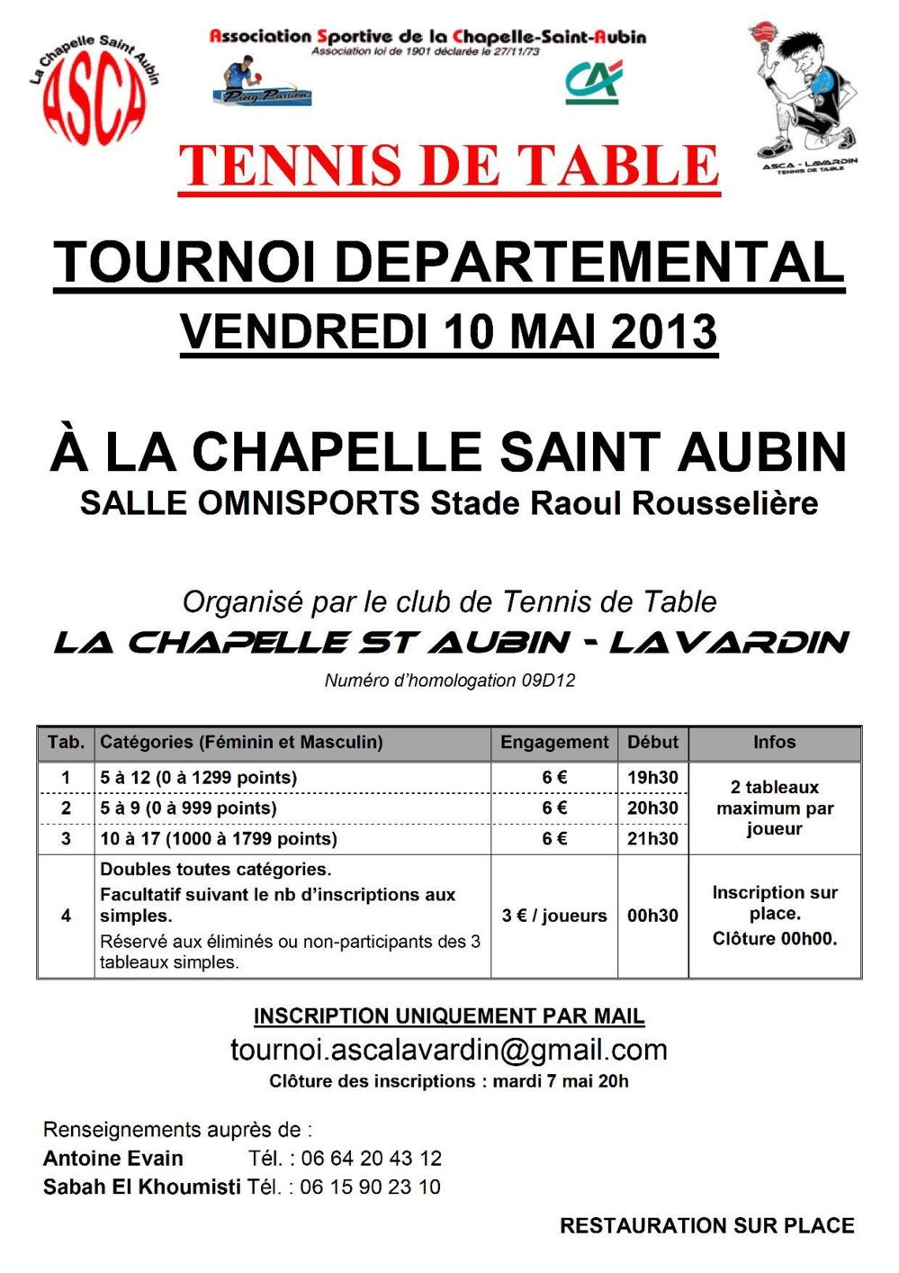 Tournoi ASCA - LAVARDIN