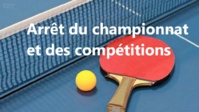 Arrêt du championnat et des compétitions Arrêt du championnat et des compétitions