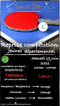 Reprise compétition jeunes Reprise compétition jeunes