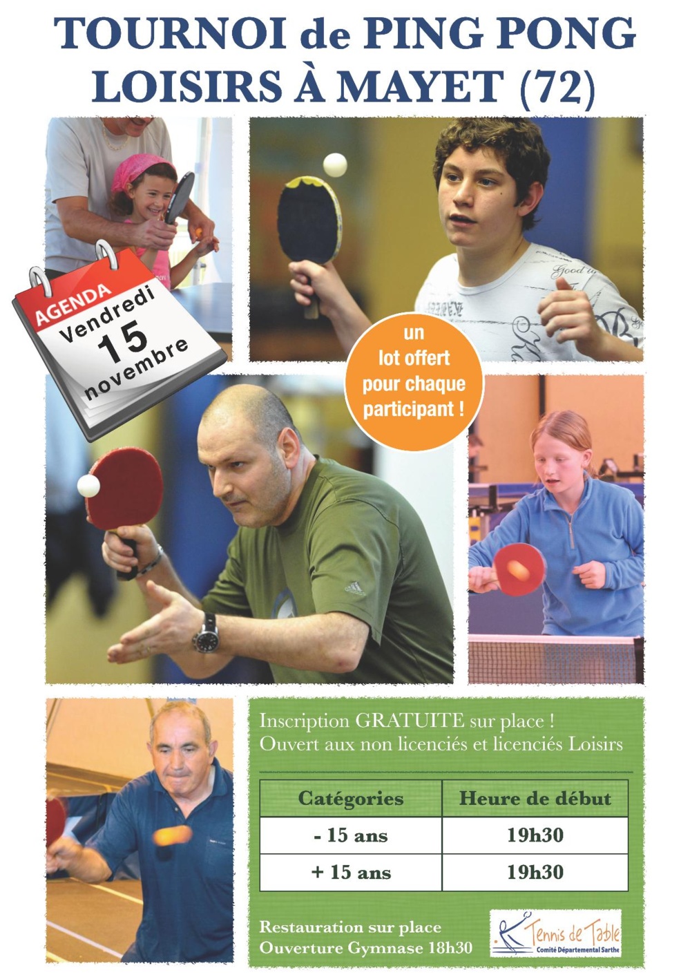 Tournoi Loisir MAYET 15/11/2013 Tournoi Loisir MAYET 15/11/2013