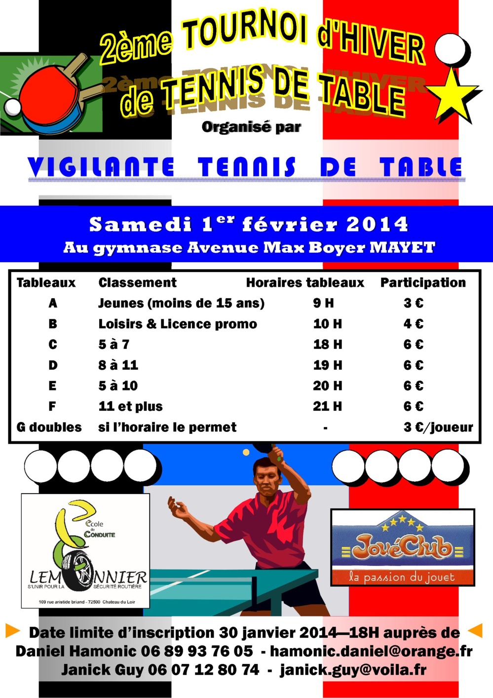 Tournoi de Mayet 01/02/2014