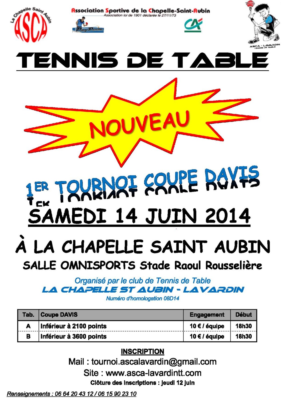 Tournoi ASCA/LAVARDIN Tournoi ASCA/LAVARDIN