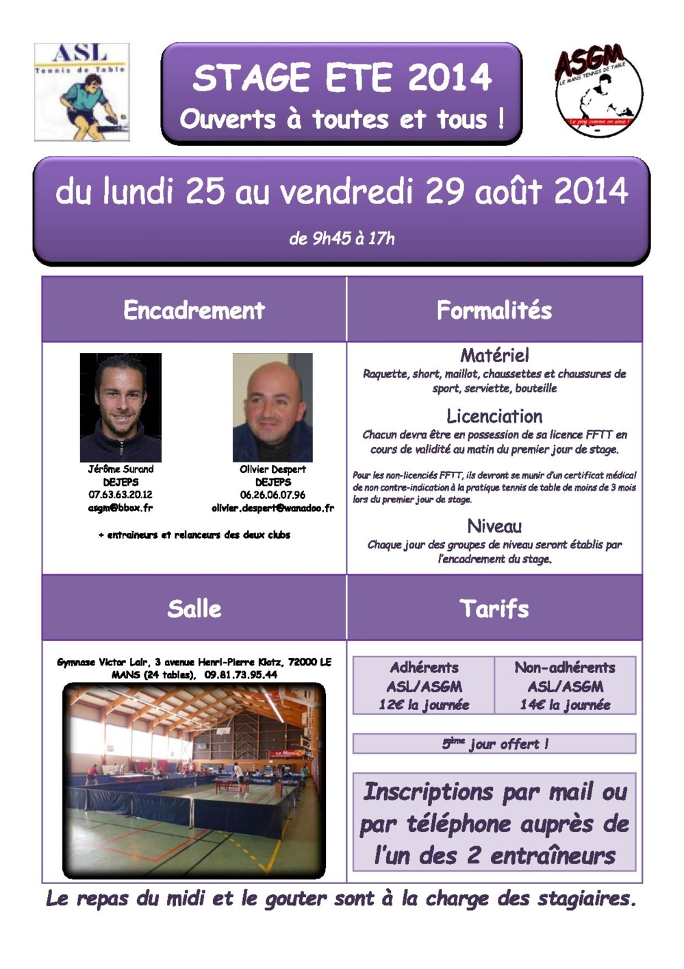 Stage ETE ASL/ASGM Stage ETE ASL/ASGM