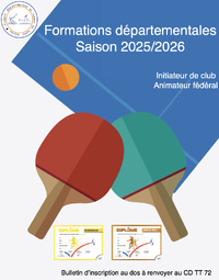 Catalogue de Formation Technique départementale Catalogue de Formation Technique départementale