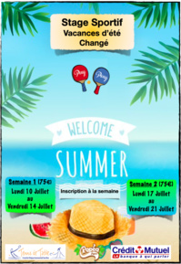 Stage pour tous d'été Stage pour tous d'été