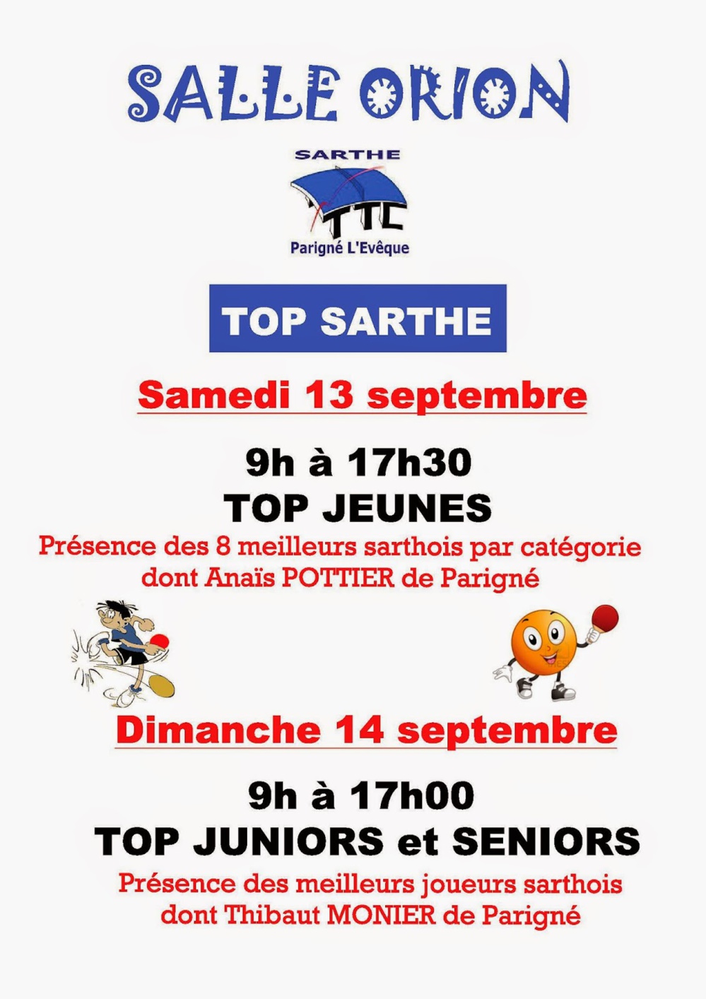 Top Séniors et Juniors : Nouvelle liste Top Séniors et Juniors : Nouvelle liste