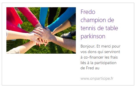 Atteint de Parkinson, Frédéric veut participer aux Championnats du monde de tennis de table