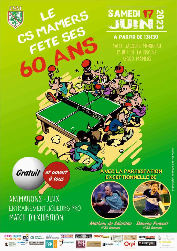 Le CS Mamers fête ses 60 ans Le CS Mamers fête ses 60 ans