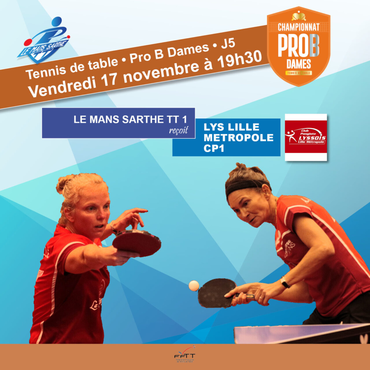 Pro B Dames - Le Mans Sarthe TT 1 reçoit Lys Lille Métropole CP 1