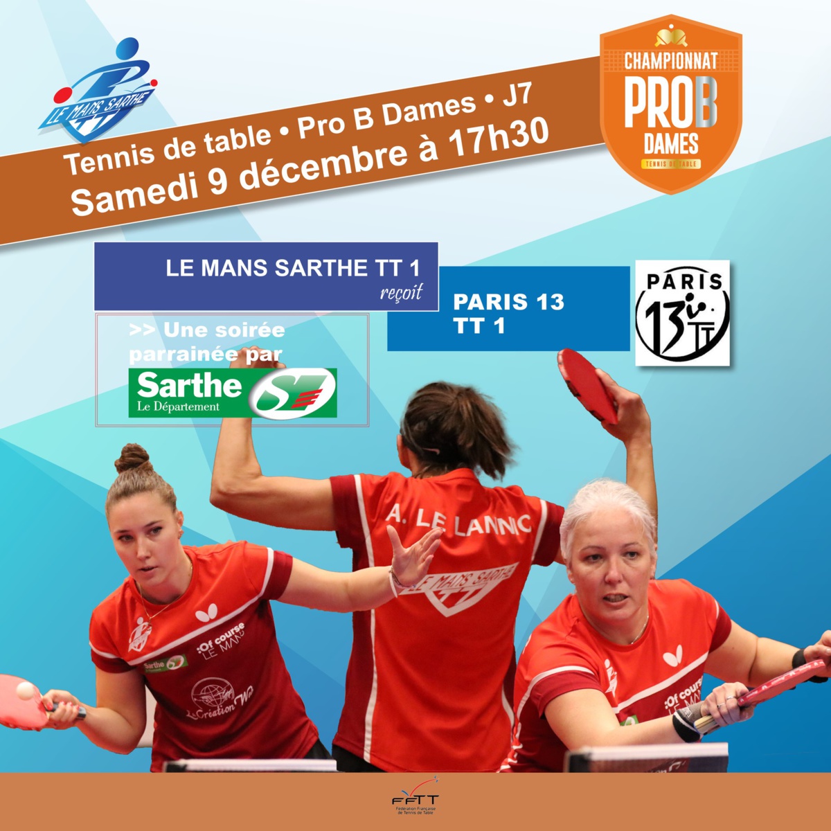 Pro B Dames - Le Mans Sarthe TT 1 reçoit Paris 13 TT 1 Pro B Dames - Le Mans Sarthe TT 1 reçoit Paris 13 TT 1
