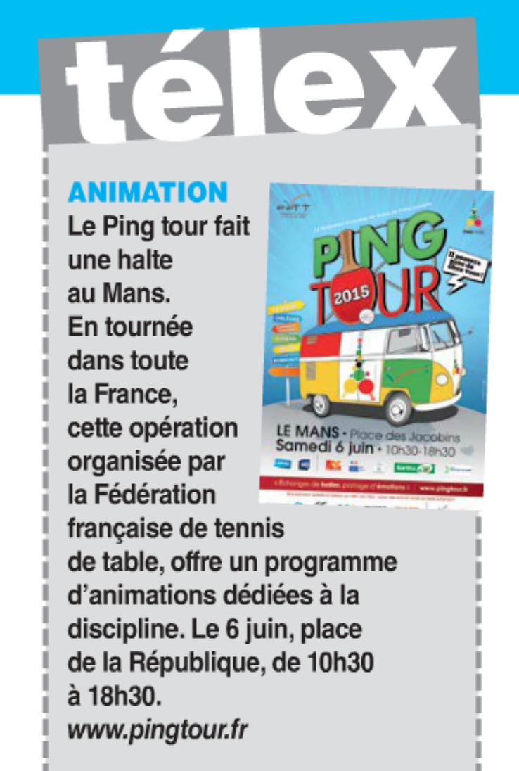 Ils parlent du Ping Tour ...