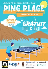 Ping Plage à la Gémerie organisé par le Club d'Arnage Ping Plage à la Gémerie organisé par le Club d'Arnage