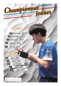 Championnat jeunes 2024-2025 : Poules (Version 5 du 06/11/2024) Championnat jeunes 2024-2025 : Poules (Version 5 du 06/11/2024)