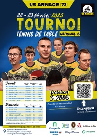 ARNAGE US : Tournoi National B les 22 et 23 février 2025 ARNAGE US : Tournoi National B les 22 et 23 février 2025