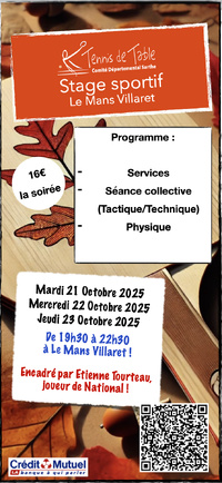 Stage ping Adulte Stage ping Adulte