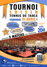 Tournoi National B et Loisirs de Ste-Jamme MCS le 11, 12 et 13 Avril 2025 Tournoi National B et Loisirs de Ste-Jamme MCS le 11, 12 et 13 Avril 2025