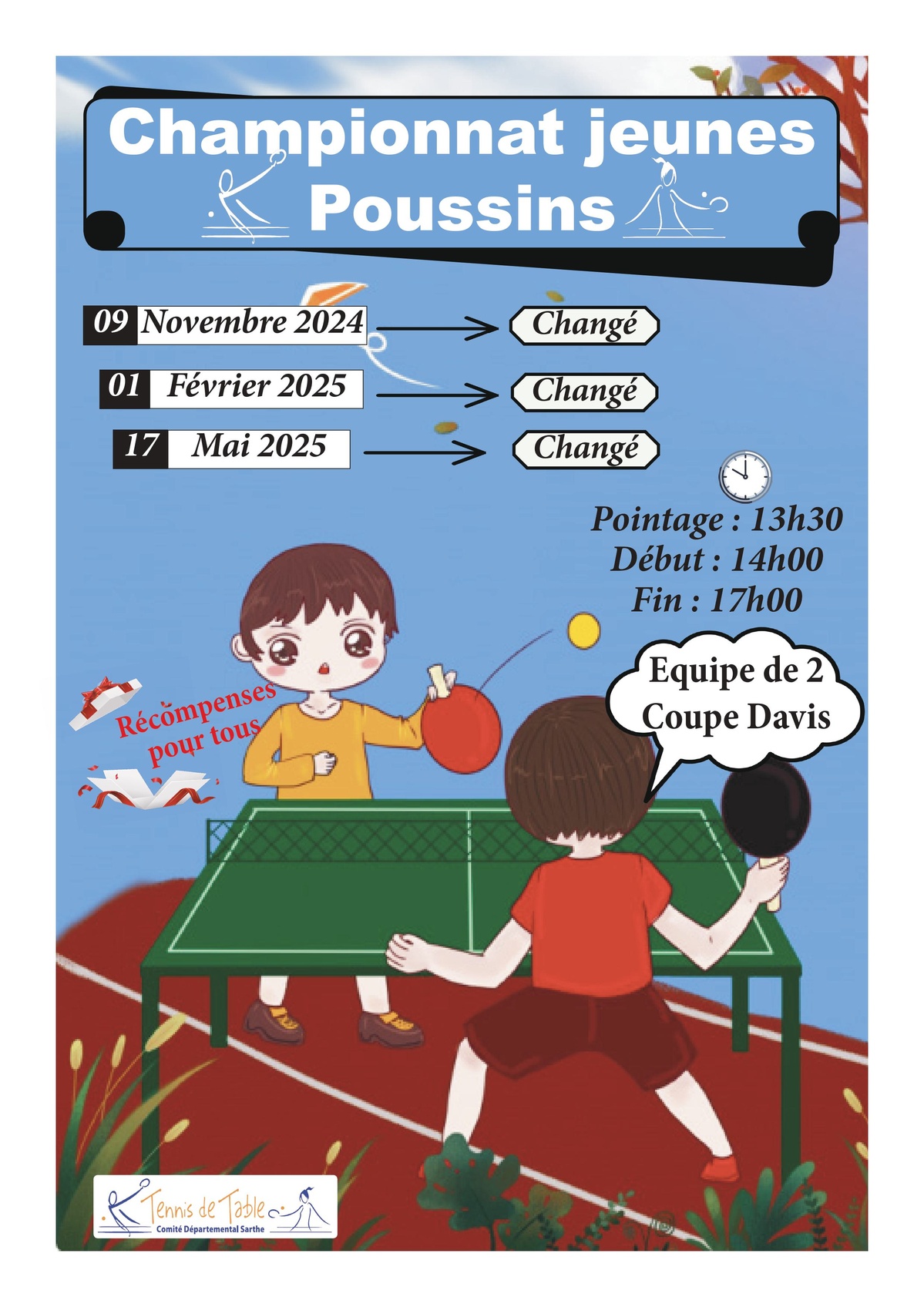 Championnat Poussins : inscription pour la 3ème journée Championnat Poussins : inscription pour la 3ème journée