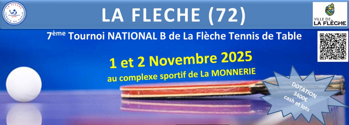 Tournoi National B - La Flèche 1er et 2 Novembre