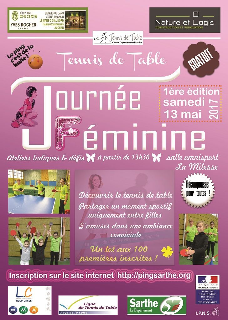 La fête du ping féminin en Sarthe ! La fête du ping féminin en Sarthe !