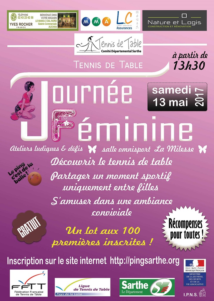 Promotion ping féminin Promotion ping féminin