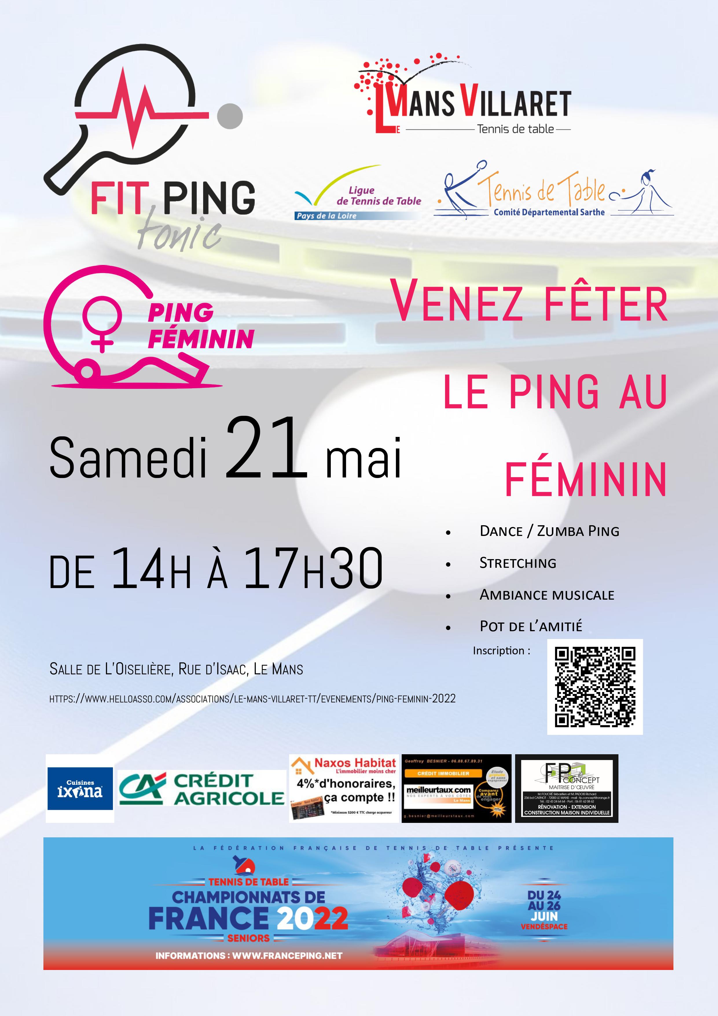 Journée féminine organisée par le club Le Mans Villaret. Journée féminine organisée par le club Le Mans Villaret.