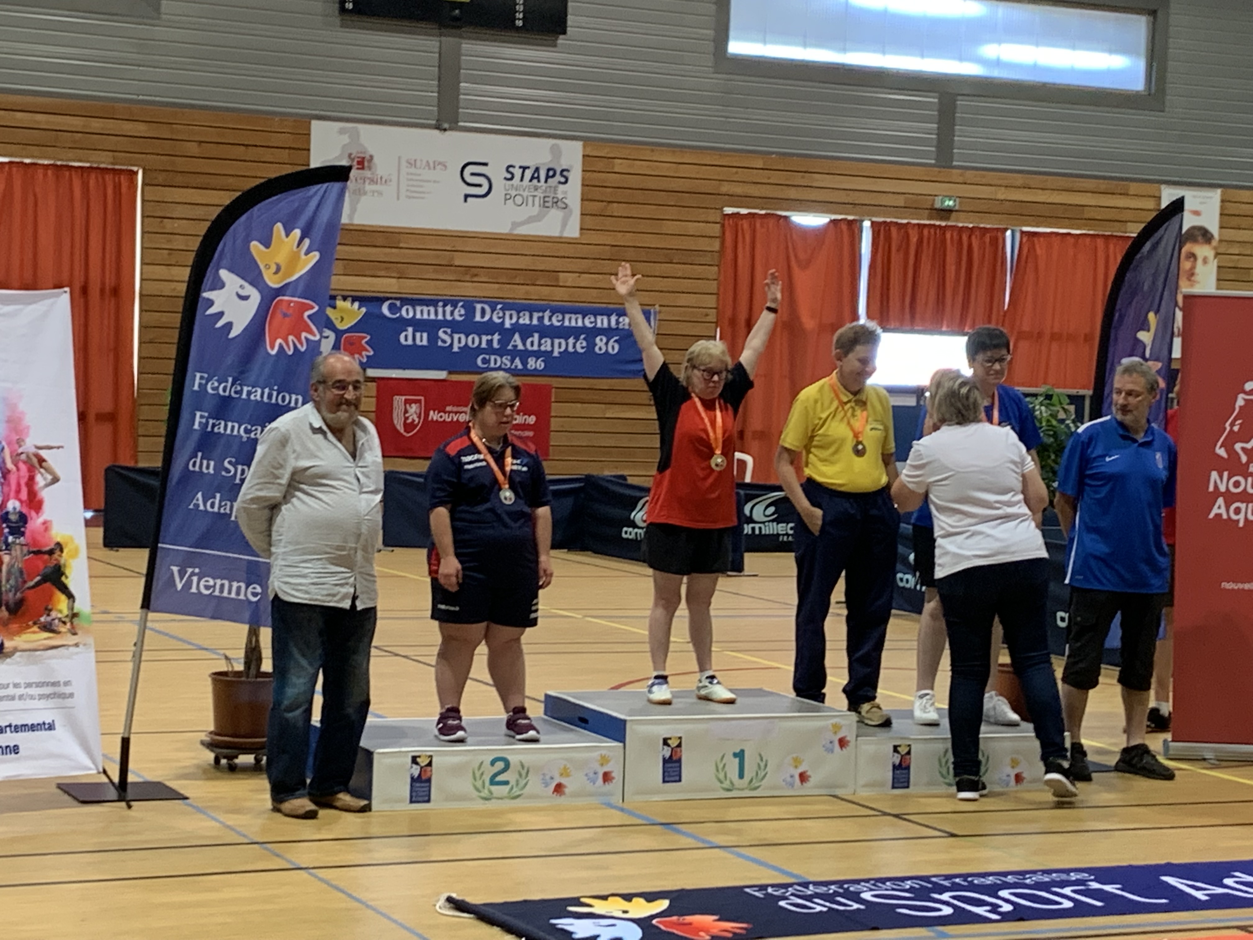 Championnat de France de sport adapté : Alexandre OGER et Corinne ATHIAS medaillés