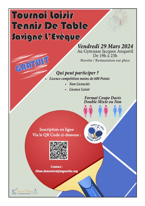 Tournoi Loisir 4ème édition Tournoi Loisir 4ème édition