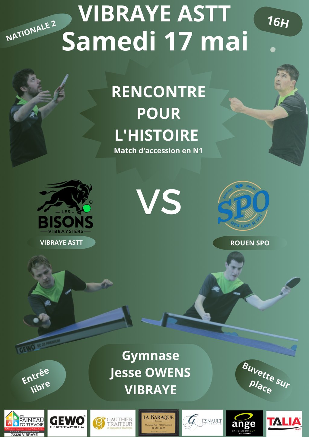Vibraye en route pour la Nationale 1