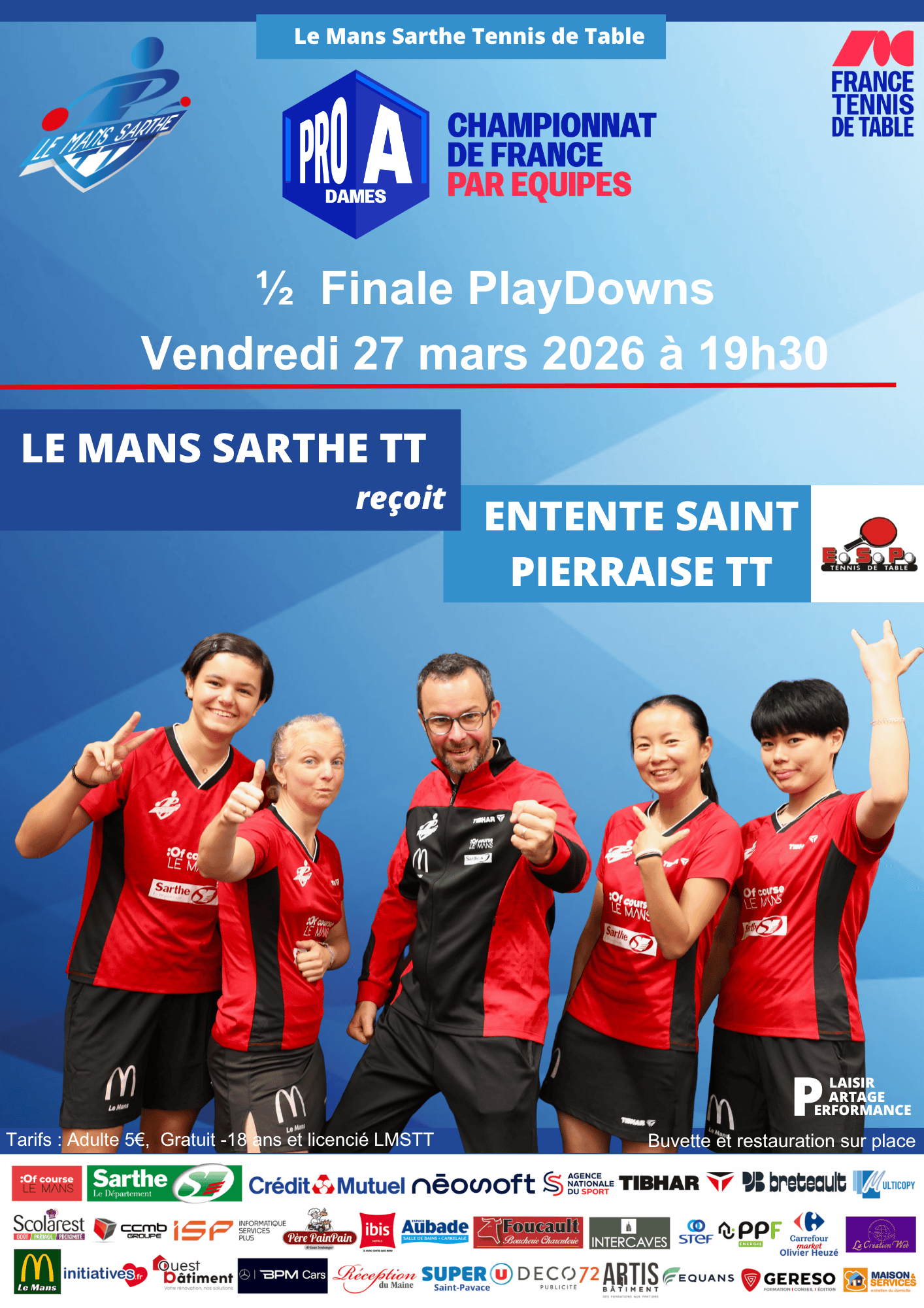 Match de Pro A dames : LMSTT reçoit l'Entente Saint Pierraise TT