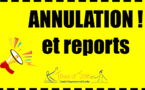 ANNULATION DES COMPETITIONS ET DES ENTRAINEMENTS ANNULATION DES COMPETITIONS ET DES ENTRAINEMENTS