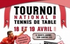 🏓 TOURNOI NATIONAL B : 18 ET 19 AVRIL 2026 🏓
