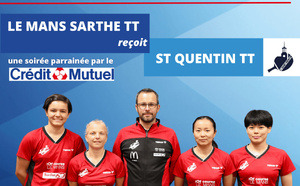 Match de Pro A dames :  LMSTT vs Saint Quentin TT le Mercredi 12 novembre à 19h30