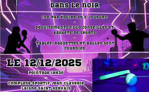 Tournoi Dark Ping COLSG - Téléthon 12 Décembre