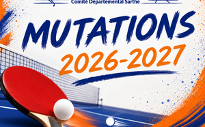 Mutations Ordinaires saison 2025-2026 - Liste des mutés