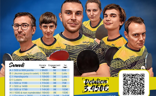 US Arnage TT organise son Tournoi National B le 17 et 18 février 2024