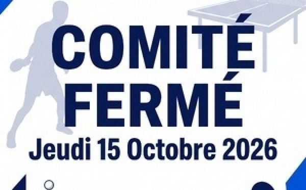 Fermeture du secrétariat - Jeudi 15 Octobre