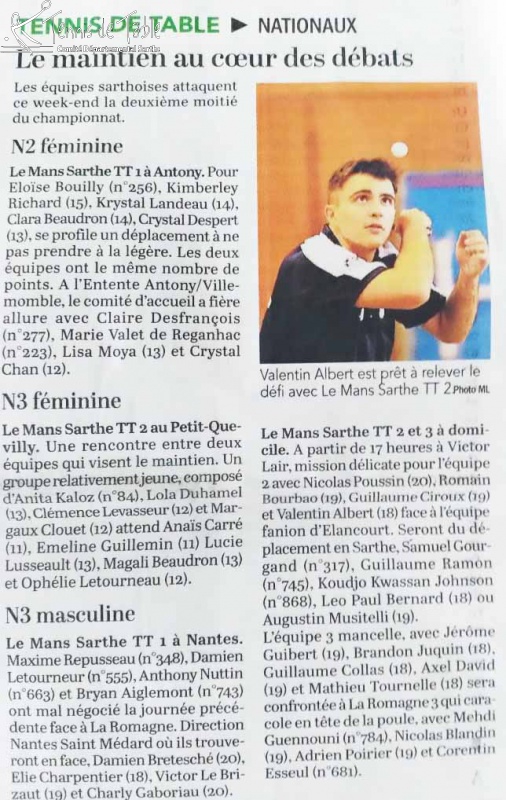 Le Maine Libre du 4 novembre 2017 Le Maine Libre du 4 novembre 2017