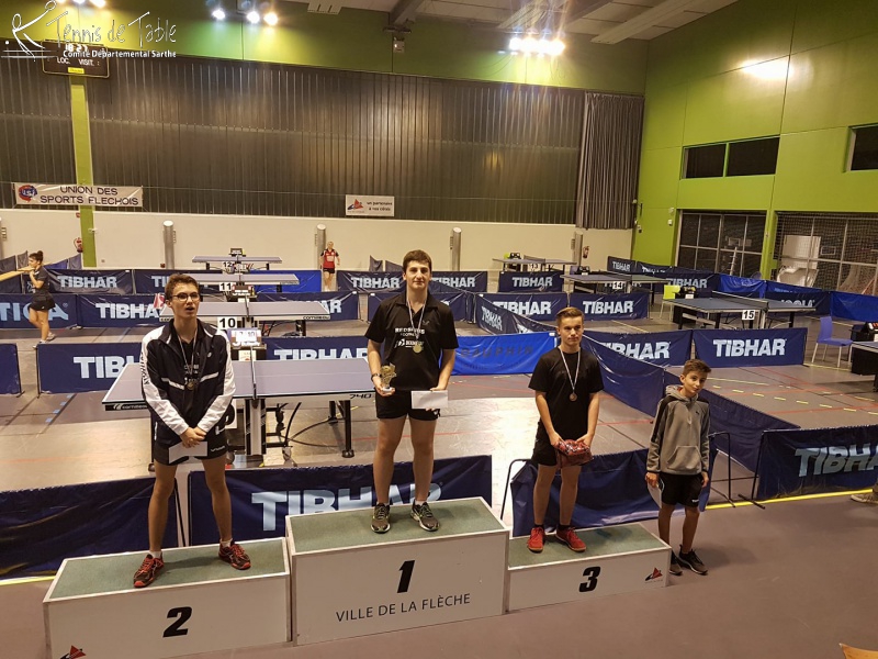 Samedi 11 novembre Podium Tournoi national à La Flèche Samedi 11 novembre Podium Tournoi national à La Flèche