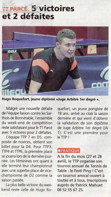 Nouvelles de Sablé du jeudi 12 avril 2018 Nouvelles de Sablé du jeudi 12 avril 2018