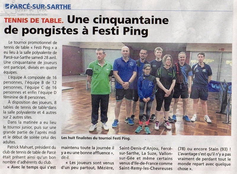 Nouvelles de Sablé du jeudi 10 mai 2018 Nouvelles de Sablé du jeudi 10 mai 2018